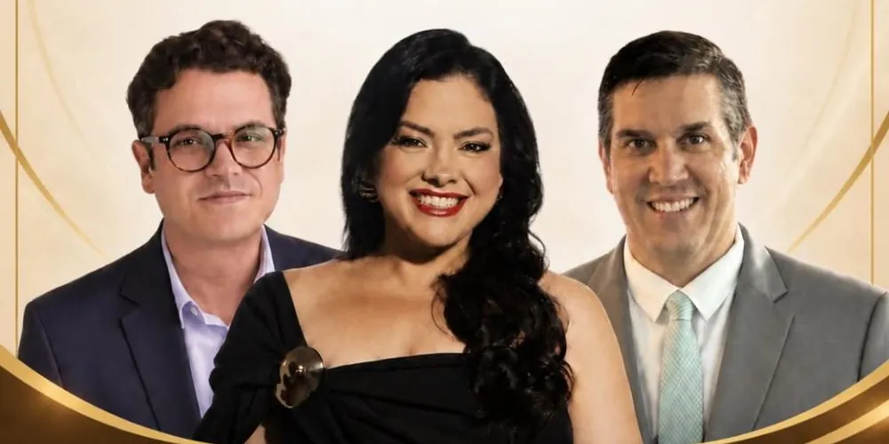 Da esquerda para a direita: Dr. João Dupin, Viviane Almada e Dr. André Cabral